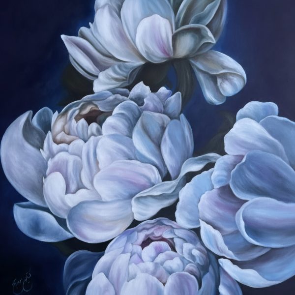 نقاشی گل مدرن