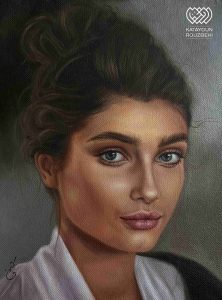 نقاشی رنگ و روغن پرتره شخصی